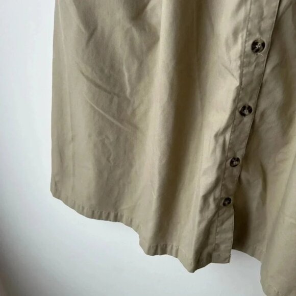Tilley endurables utility high waisted front buttons skirt vintage tan color - Picture 5 of 13
